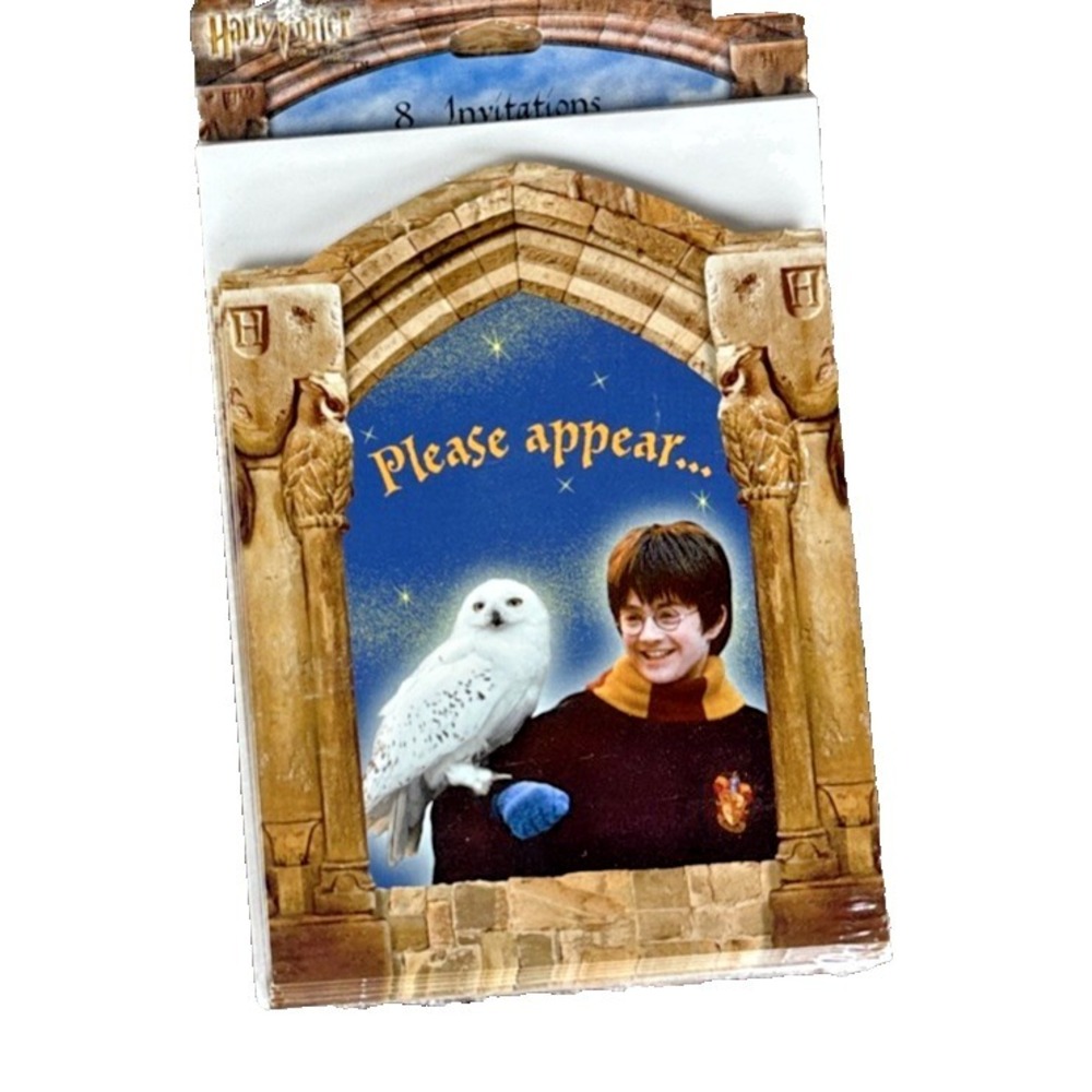 32  Vintage ‎ Harry Potter Party Invitation Cards Sealed (8 per pack) 4 packs